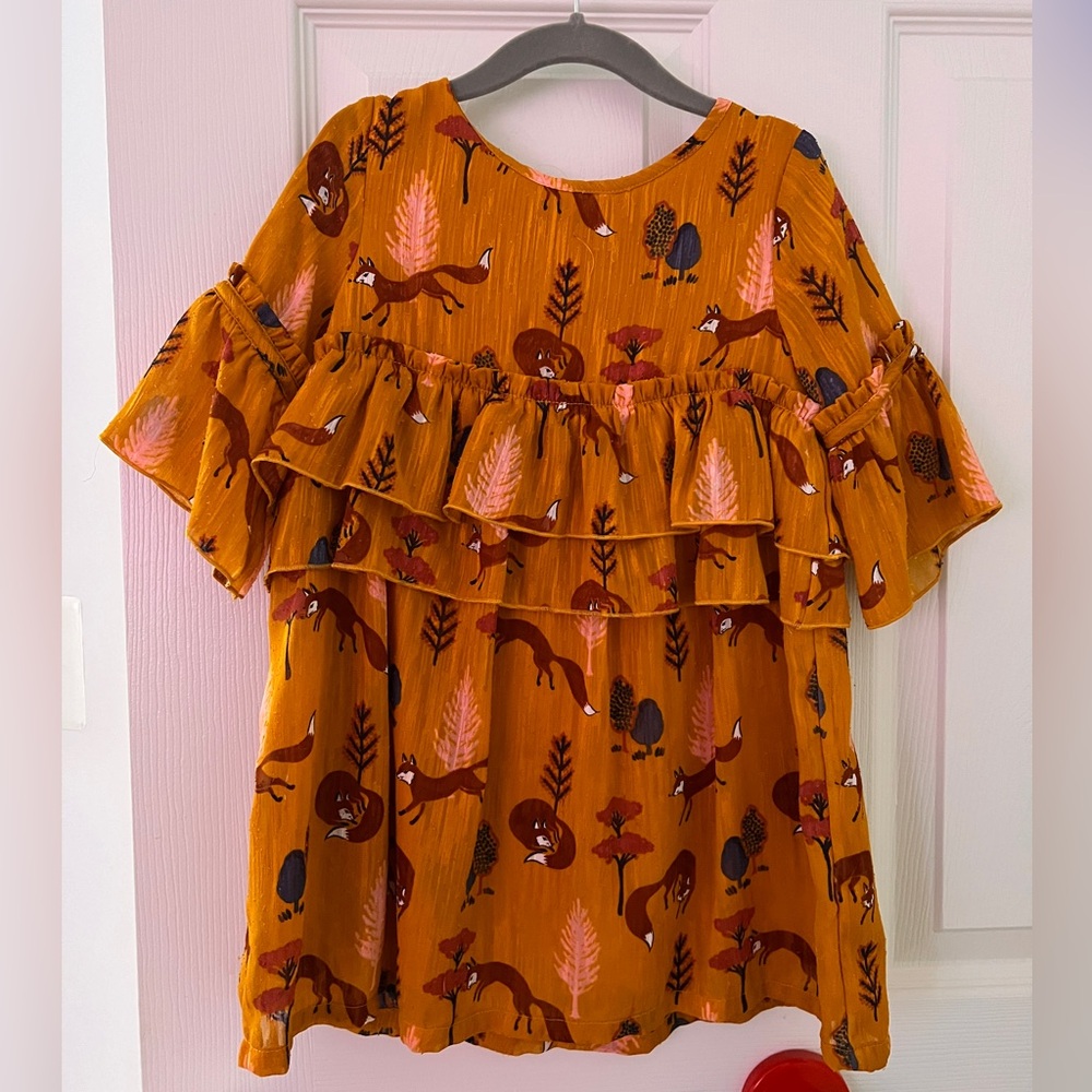 Perfect picture day / Fall Dress, animal print, girls Toddler 4T OshKosh B’gosh